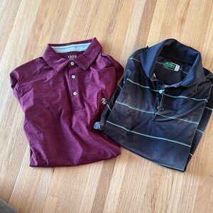 2 Men's Golf / Polo Shirts size medium